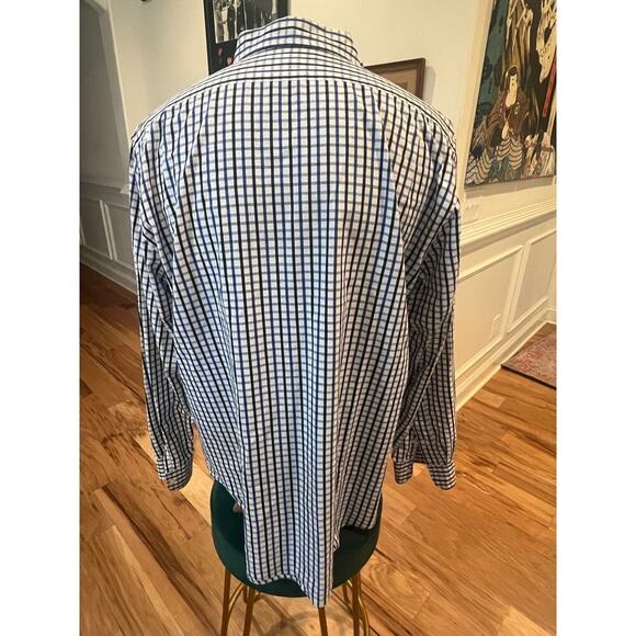 US POLO ASSN LONG SLEEVE PLAID BUTTON UP MENS SIZE LARGE - Picture 6 of 7